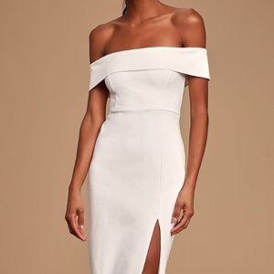 Lulus Off The Shoulder Bodycon Dress- XL